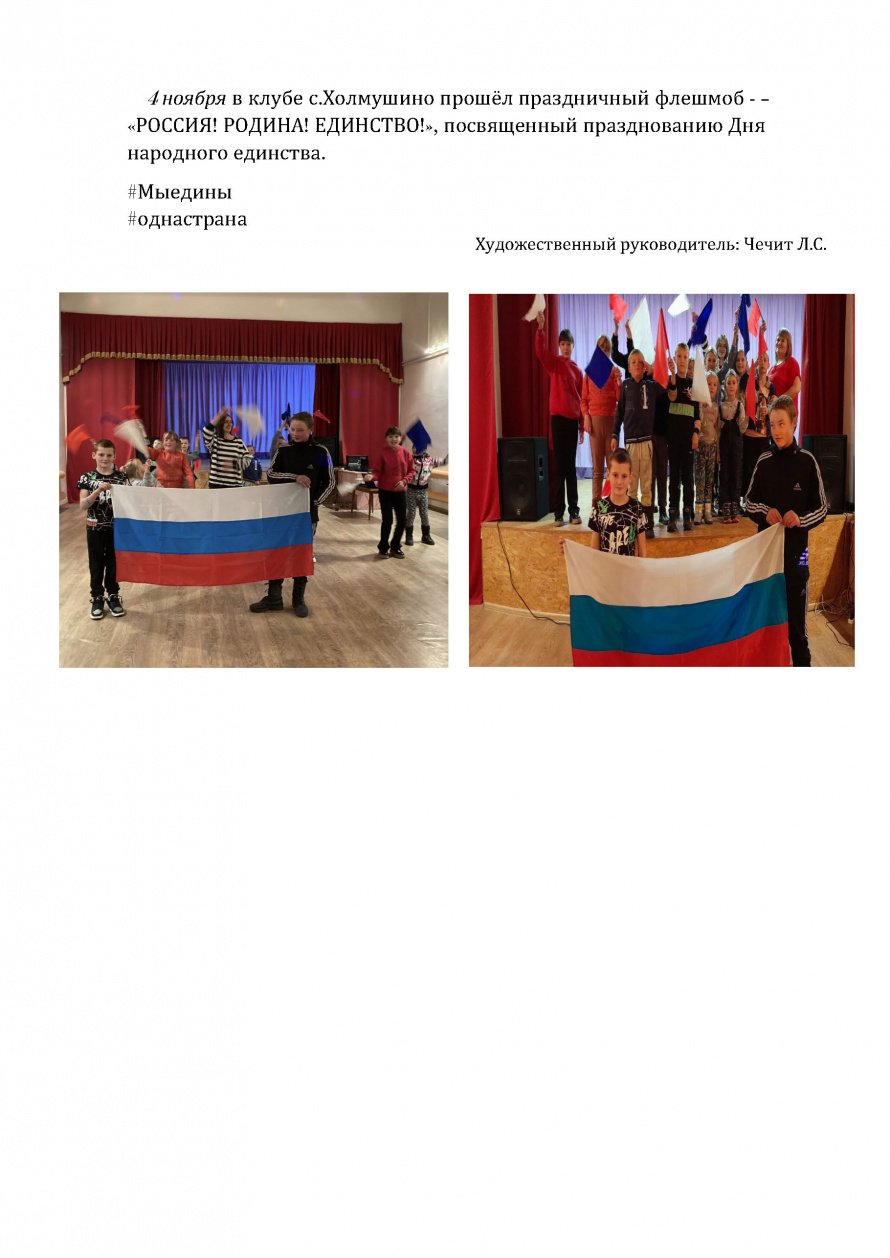«РОССИЯ! РОДИНА! ЕДИНСТВО!»